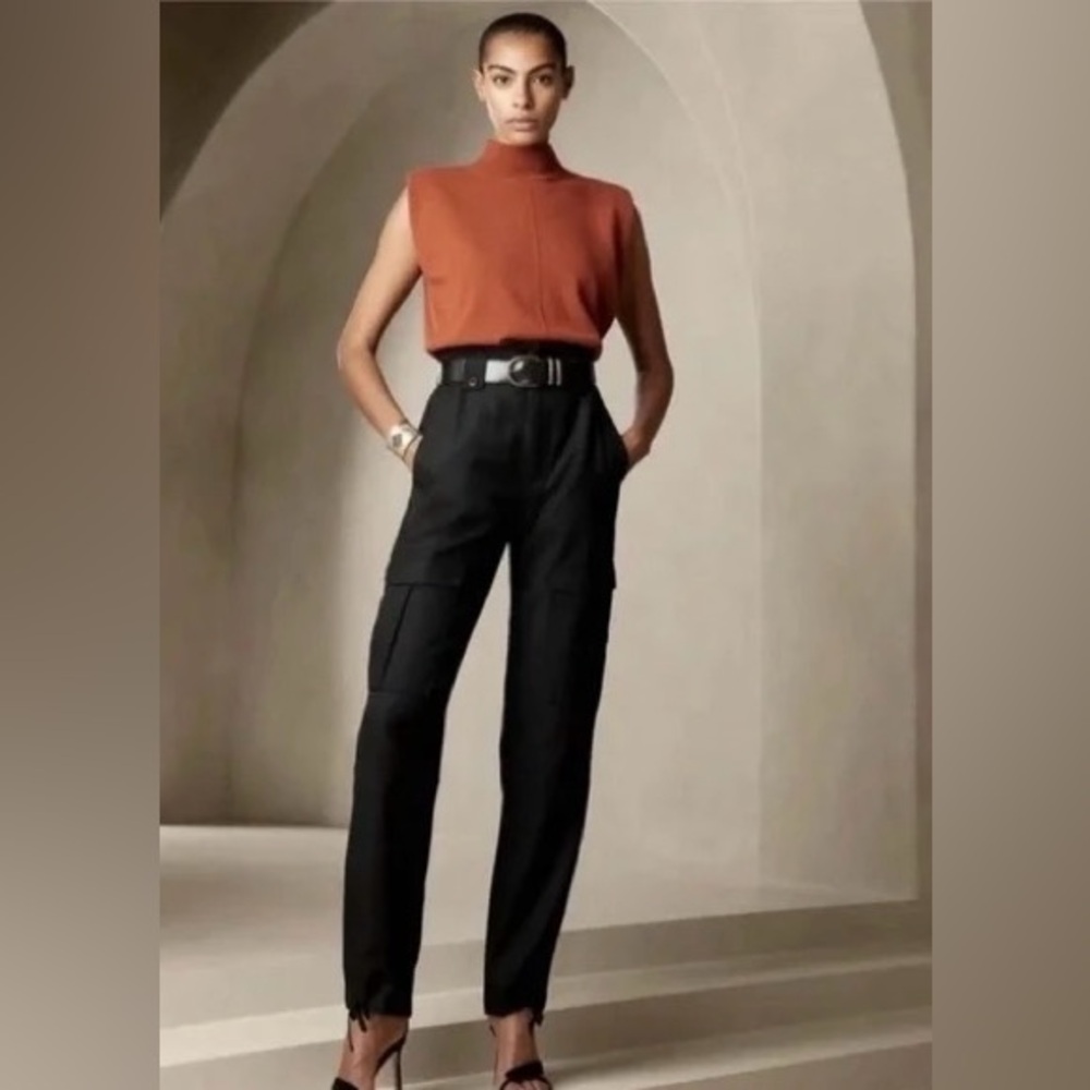 Banana Republic Black High-Waisted Pants